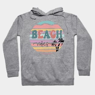 Beach Vibes Summer Retro Design Hoodie